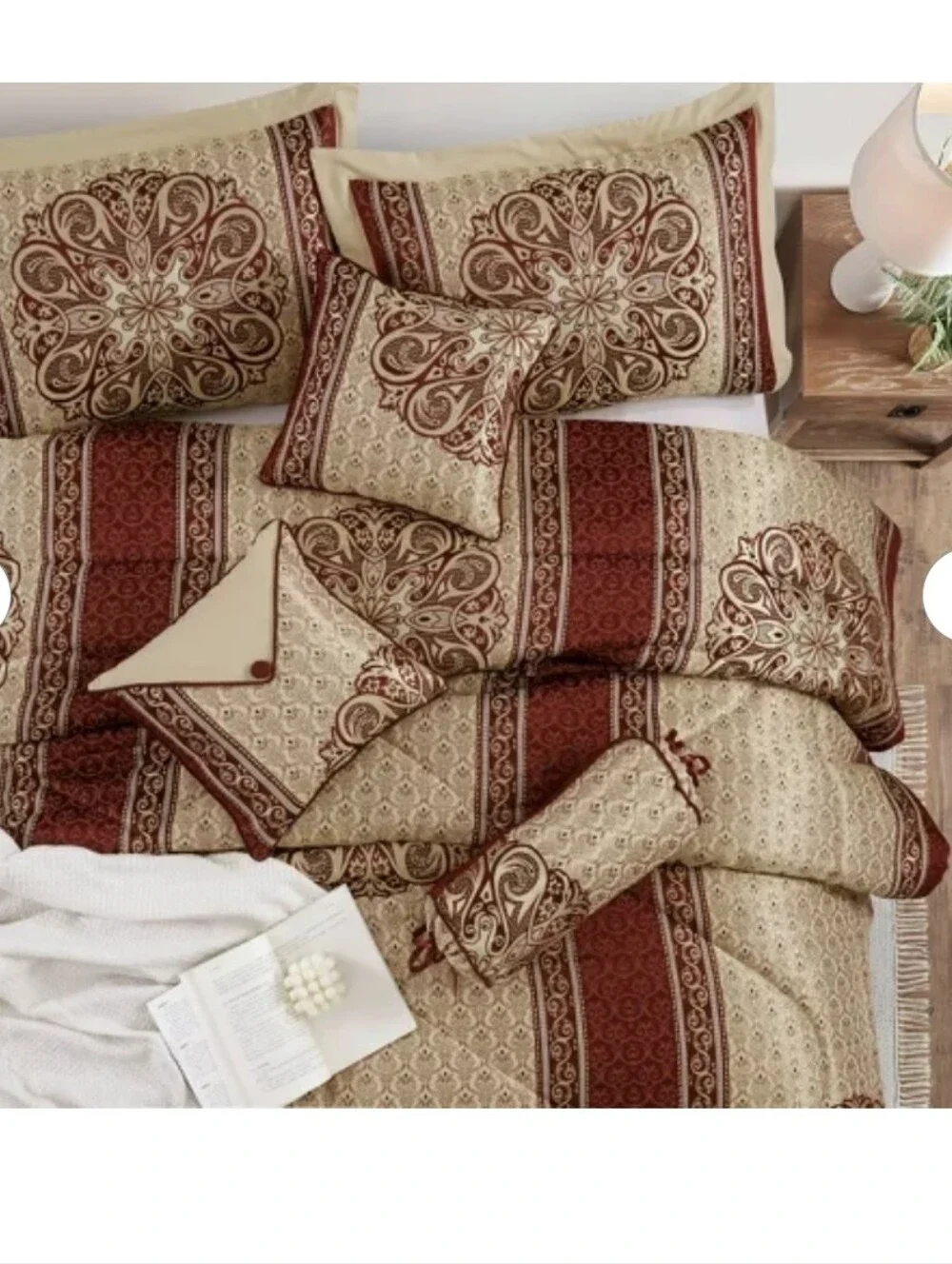 Nanshing 9pc Queen Myhand Comforter Set Red